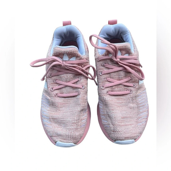 Girl's Shoes Adidas Originals Kids Size 4 Swift Run 22 Pink/White - Picture 1 of 6